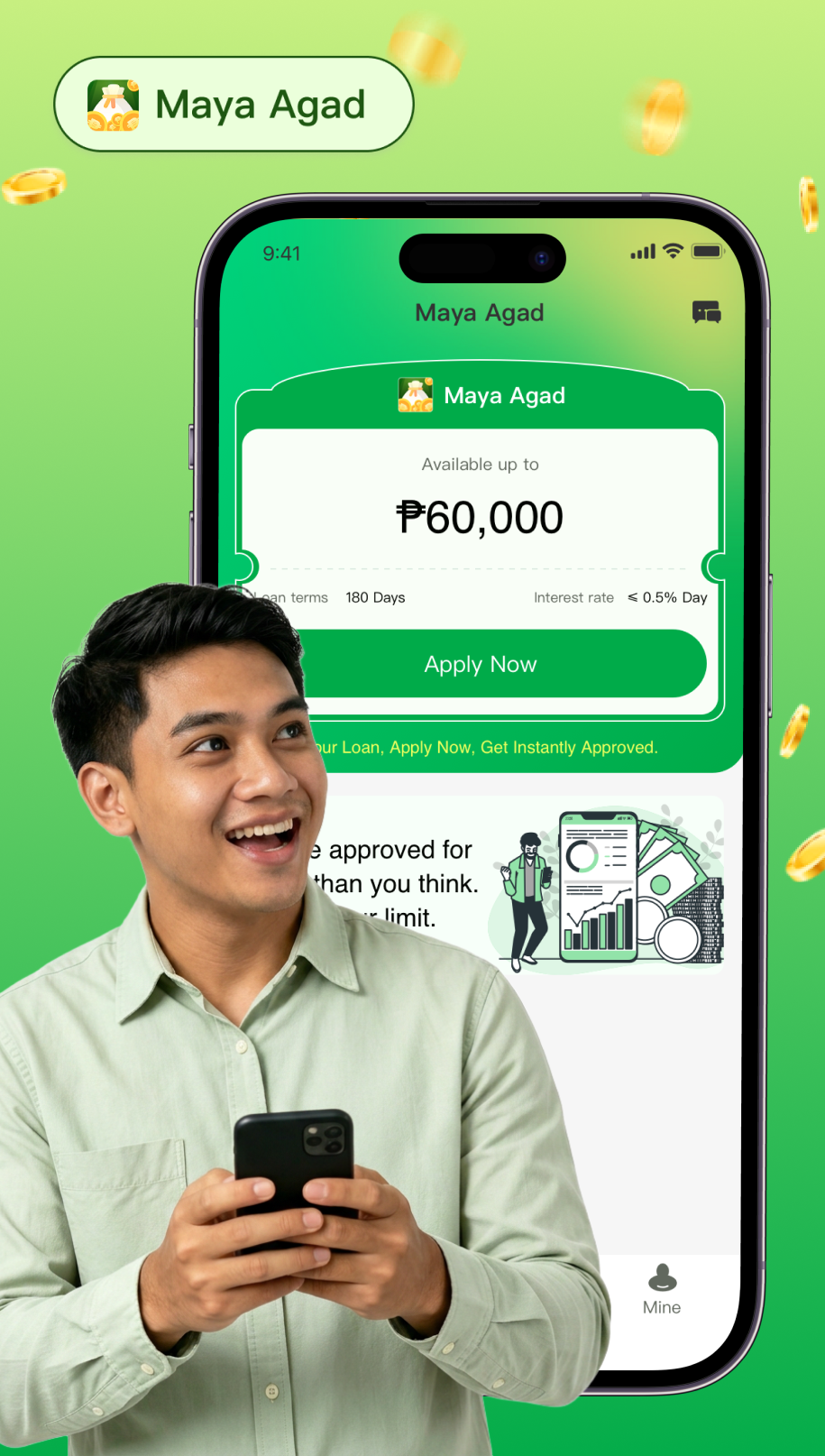 Amarosa loan app mobile interface